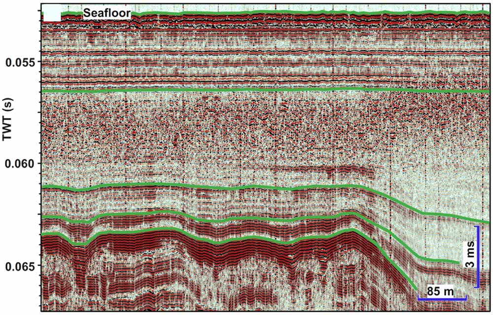 Processing and interpretation of sub-bottom profiler, borehole and CPT data jesley geo services germany